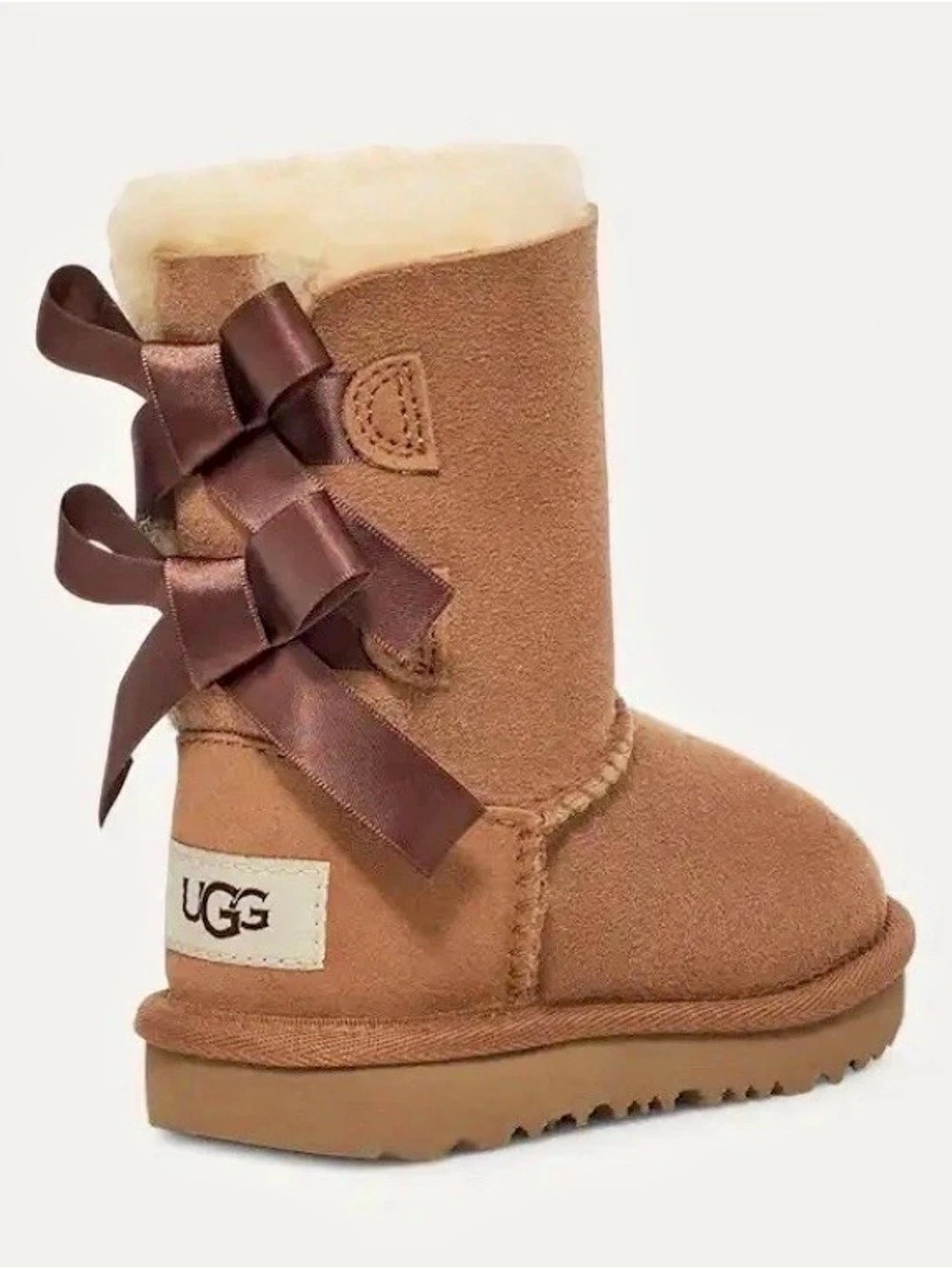 UGG Australia Bailey Bow II Boot Original 1017394K Chestnut Brown KIDS 13